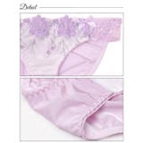 ロマンティックブロッサム脇高ブラジャー&フルバックショーツ | Dazzy | 詳細画像10 