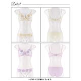 ロマンティックブロッサム脇高ブラジャー&フルバックショーツ | Dazzy | 詳細画像8 