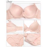 シンプルレーシィスムース脇高ブラジャー&フルバックショーツ | Dazzy | 詳細画像10 