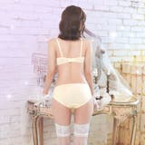 プリティーサテンフリルブラジャー&フルバックショーツ | Dazzy | 詳細画像6 