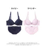 バイカラーレーシィリボン脇高ブラジャー&フルバックショーツ | Dazzy | 詳細画像7 