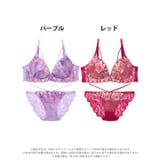 [EFサイズ] ルミエールフラワースカラップブラジャー&バック透けフルバックショ… | Dazzy | 詳細画像8 