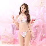 トワルドジュイブルームブラジャー&バック透けフルバックショーツ | Dazzy | 詳細画像5