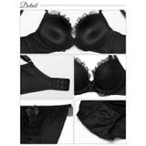 メロウドットチュール脇高ブラジャー&フルバックショーツ | Dazzy | 詳細画像10 