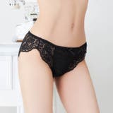 ロマンティックレーシィクロスバック透けフルバックショーツ単品[おそろいショーツ] | Dazzy | 詳細画像5 