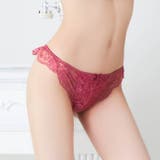 ロマンティックレーシィクロスバック透けTバックショーツ単品[おそろいショーツ] | Dazzy | 詳細画像5 