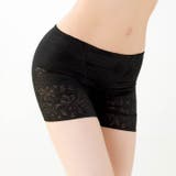 フラワーレーシィヘム骨盤サポートロング丈ガードル | Dazzy | 詳細画像3 