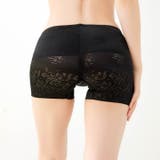 フラワーレーシィヘム骨盤サポートロング丈ガードル | Dazzy | 詳細画像5 