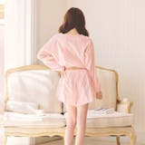 パステルケーブルストライプクロップド丈スウェットトップス&ショートパンツルームウ… | Dazzy | 詳細画像4 