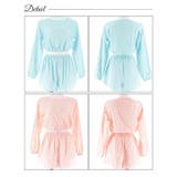 パステルケーブルストライプクロップド丈スウェットトップス&ショートパンツルームウ… | Dazzy | 詳細画像8 