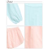 パステルケーブルストライプクロップド丈スウェットトップス&ショートパンツルームウ… | Dazzy | 詳細画像9 