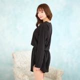 ワンカラーケーブルメッシュクロップド丈スウェットトップス&ショートパンツルームウ… | Dazzy | 詳細画像5 