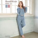 クロップド丈フード付きジッパートップス&ショートパンツルームウェア | Dazzy | 詳細画像1 