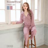 クロップド丈フード付きジッパートップス&ショートパンツルームウェア | Dazzy | 詳細画像2 