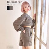 クロップド丈スウェットトップス&ショートパンツルームウェア | Dazzy | 詳細画像4 