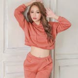 スウェットフーディートップス&ロングパンツルームウェア | Dazzy | 詳細画像2 