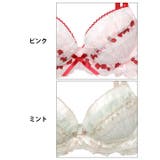 [EFサイズ] スウィートリボンフルーレットブラジャー&フルバックショーツ | Dazzy | 詳細画像11 