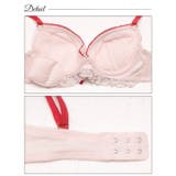 [EFサイズ] スウィートリボンフルーレットブラジャー&フルバックショーツ | Dazzy | 詳細画像9 