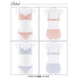 [EFサイズ] ブルーミングシアーフリルブラジャー&フルバックショーツ | Dazzy | 詳細画像8 