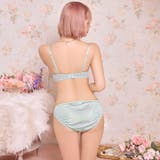 ガーリーピュアレースブラジャー&フルバックショーツ［激売れ］ | Dazzy | 詳細画像4 