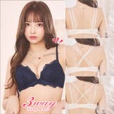 [3way]フェミニンシアーフルールブラジャー&フルバックショーツ | Dazzy | 詳細画像2 