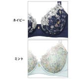 アンティークレトロブルーム脇高ブラジャー&フルバックショーツ | Dazzy | 詳細画像11 