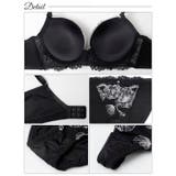 [3点セット] ミスティックフローラル脇高ブラジャー&フルバック&Tバックショー… | Dazzy | 詳細画像10 