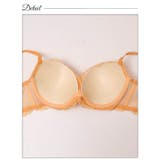 [3点セット][GHIサイズ]パステルレースカシュクール脇高ブラジャー&バック透… | Dazzy | 詳細画像9 