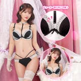 ゴシックレースチョーカーブラジャー&フルバックショーツ | Dazzy | 詳細画像2