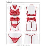 センシュアルレディレースブラジャー&Tバック&チョーカー&足リンク | Dazzy | 詳細画像8