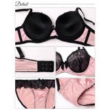 ロマンティックビターレースブラジャー&フルバックショーツ | Dazzy | 詳細画像10 