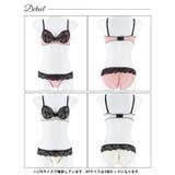 [EFサイズ] ロマンティックビターレースブラジャー&フルバックショーツ | Dazzy | 詳細画像9 