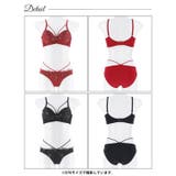 グラマラスコードフラワー脇高ブラジャー&フルバックショーツ [三上悠亜着用] | Dazzy | 詳細画像9 