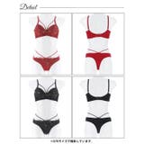 グラマラスコードフラワー脇高ブラジャー&Tバックショーツ [三上悠亜着用] | Dazzy | 詳細画像9 