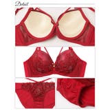 [EFサイズ] グラマラスコードフラワー脇高ブラジャー&フルバックショーツ [三… | Dazzy | 詳細画像10 