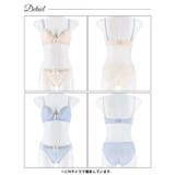 ミスティフルールラインブラジャー&フルバックショーツ | Dazzy | 詳細画像8 