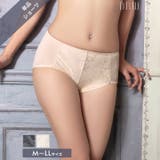 ベーシックフラワーレース下腹補正ショーツ単品[おそろいショーツ] | Dazzy | 詳細画像2 