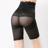 フラワーレースハイウエスト骨盤サポートガードル | Dazzy | 詳細画像5 
