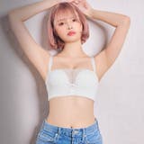 [ノンワイヤー] シースルーレースアップチューブブラジャー単品 | Dazzy | 詳細画像2 