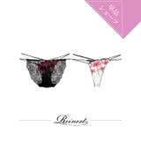 [Reinest] スパイダーリリーレースバック透け選べるショーツ [おそろいシ… | Dazzy | 詳細画像1 