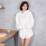 クマ耳モコモコフーディートップス&ショートパンツルームウェア | Dazzy | 詳細画像2 