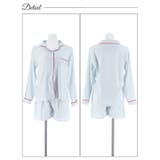 バイカラーパイピングシャツトップス&ショートパンツルームウェア | Dazzy | 詳細画像6 