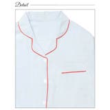 バイカラーパイピングシャツトップス&ショートパンツルームウェア | Dazzy | 詳細画像8 