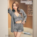 [3点セット] リラックスフリルカーディガン&キャミソール&ショートパンツルーム… | Dazzy | 詳細画像1 