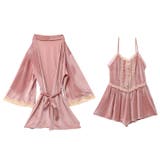 フェミニンレース ベロア キャミソール ＆ ガウン ルームウェア | Dazzy | 詳細画像11 