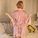 フェミニンレース ベロア キャミソール ＆ ガウン ルームウェア | Dazzy | 詳細画像5 