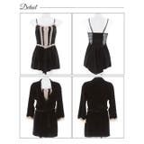 フェミニンレース ベロア キャミソール ＆ ガウン ルームウェア | Dazzy | 詳細画像7 