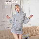 ネコ耳フードパーカーワンピースルームウェア | Dazzy | 詳細画像1 