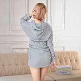 ネコ耳フードパーカーワンピースルームウェア | Dazzy | 詳細画像3 