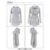 ネコ耳フードパーカーワンピースルームウェア | Dazzy | 詳細画像7 